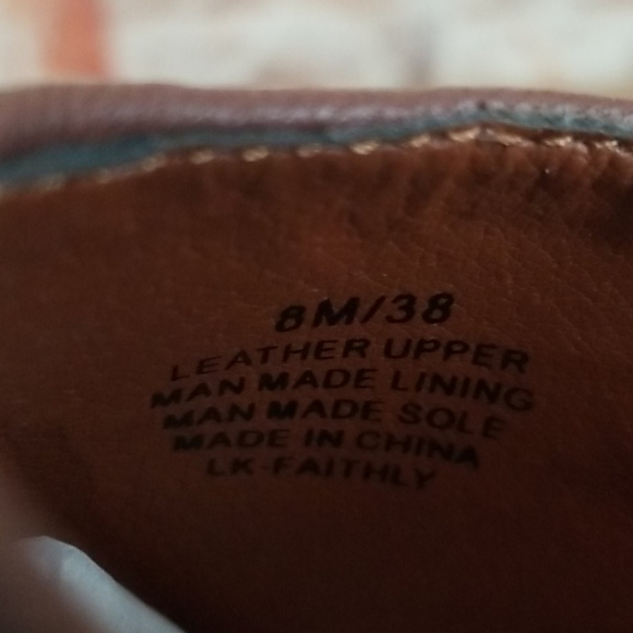 New Lucky Brand Faithly Toffee Leather Booties - Picture 8 of 8